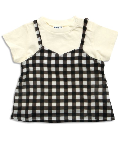 BREEZE（ブリーズ）の「キャミ付きTシャツ（Tシャツ/カットソー・キッズ・ブラック/サックスブルー/レッド・140/90/95/80/100/120/110/130）」の17枚目の写真