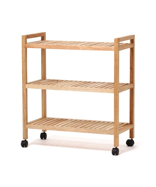 W650xH720】ミン ワゴン ワイド ナチュラル（家具）｜Francfranc