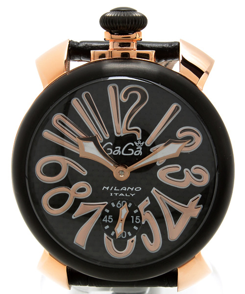 BRILLA per il gusto（ブリッラペルイルグースト）の「GaGa MILANO / MANUALE PLACCATO ORO 5014.1（アナログ腕時計・メンズ・ブラック・ONE SIZE）」の4枚目の写真