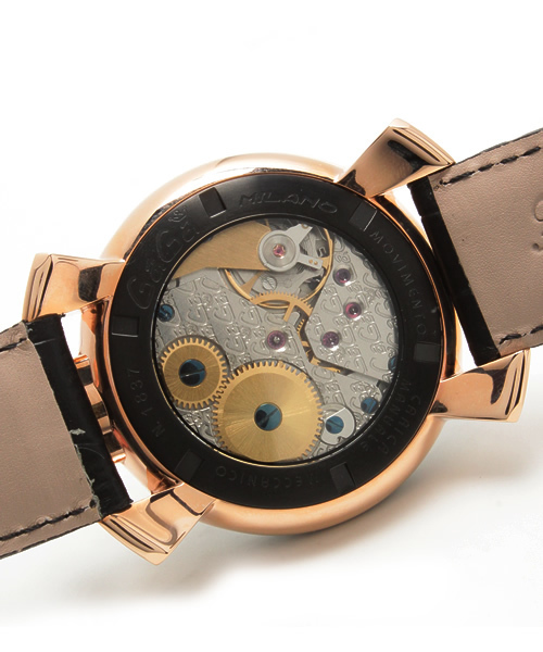 BRILLA per il gusto（ブリッラペルイルグースト）の「GaGa MILANO / MANUALE PLACCATO ORO 5014.1（アナログ腕時計・メンズ・ブラック・ONE SIZE）」の6枚目の写真