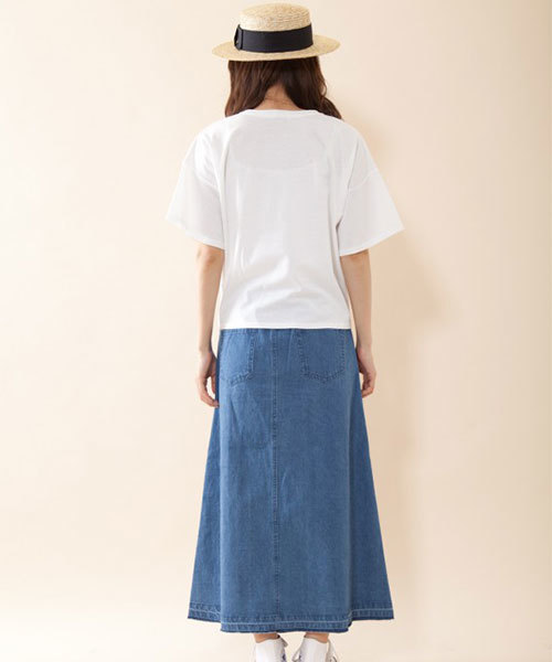 OLIVE des OLIVE（オリーブデオリーブ）の「★フロントレースアッププルオーバー （Tシャツ/カットソー・レディース・カーキ/ブラック/オフホワイト/レンガ・FREE）」の9枚目の写真