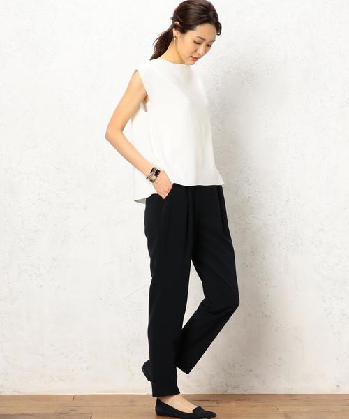 green label relaxing（グリーンレーベルリラクシング）の「[手洗い可能] RF R/P ミラノ FLA FS PO ニット（ニット/セーター・レディース・オフホワイト/ダークブラウン/レッド・FREE）」の18枚目の写真