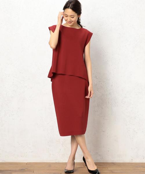 green label relaxing（グリーンレーベルリラクシング）の「[手洗い可能] RF R/P ミラノ FLA FS PO ニット（ニット/セーター・レディース・オフホワイト/ダークブラウン/レッド・FREE）」の8枚目の写真