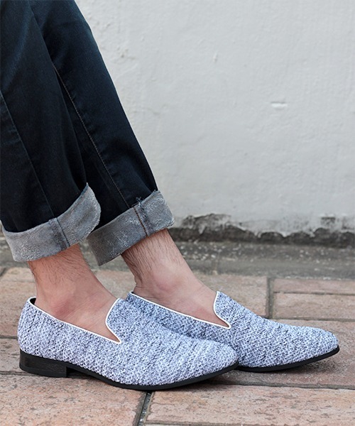 Dedes（デデス）の「Dedes / MIX編みスリッポン（5225）（スリッポン・メンズ・グレー/ブラック/ネイビー・41/42/44/43/40）」の3枚目の写真