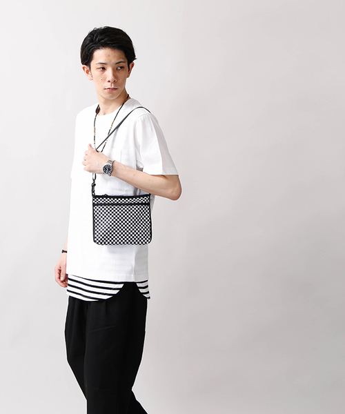 WEGO(ウィゴー)の「WEGO/ミニサコッシュ(ショルダーバッグ・メンズ・ブラック/オレンジ/その他1/ブルー・FREE)」の18枚目の写真