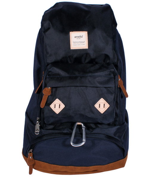 anello(アネロ)の「クレイジー 切替 リュックサック アウトドア anello(バックパック/リュック・メンズ・ネイビー/C/ブラック/B/レッド/A・FREE)」の3枚目の写真
