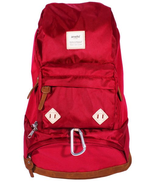 anello(アネロ)の「クレイジー 切替 リュックサック アウトドア anello(バックパック/リュック・メンズ・ネイビー/C/ブラック/B/レッド/A・FREE)」の4枚目の写真