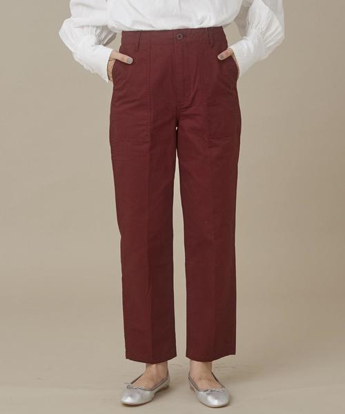 Another Edition（アナザーエディション）の「ベイカーパンツ（カーゴパンツ・レディース・オリーブ/ワイン・SMALL/MEDIUM）」の2枚目の写真