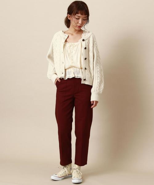 Another Edition（アナザーエディション）の「ベイカーパンツ（カーゴパンツ・レディース・オリーブ/ワイン・SMALL/MEDIUM）」の7枚目の写真