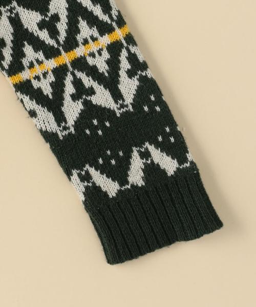 coen（コーエン）の「ノルディックジャガードニット（ニット/セーター・レディース・ネイビー/グリーン・FREE）」の8枚目の写真