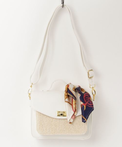 WEGO（ウィゴー）の「WEGO/【2点セット】スカーフ付きショルダーバッグ（ショルダーバッグ・レディース・ブラック/ブラウン/レッド/その他1・FREE）」の20枚目の写真