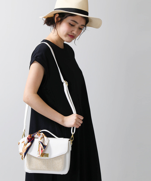 WEGO（ウィゴー）の「WEGO/【2点セット】スカーフ付きショルダーバッグ（ショルダーバッグ・レディース・ブラック/ブラウン/レッド/その他1・FREE）」の22枚目の写真