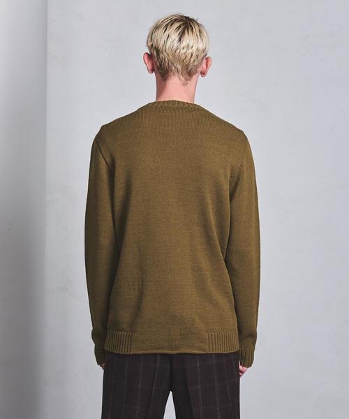 UNITED ARROWS（ユナイテッドアローズ）の「＜tsuki.s（ツキドットエス）＞ D TSUKI ｳｪｰﾌﾞCN LS（ニット/セーター・メンズ・ベージュ/イエロー・LARGE/SMALL/MEDIUM）」の15枚目の写真