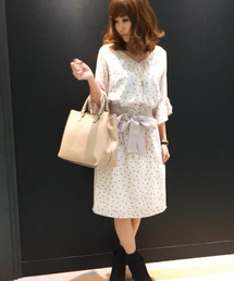 INTERPLANET | ランダムドット柄ワンピース(ワンピース)