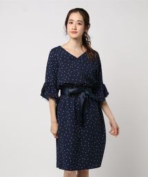 INTERPLANET | ランダムドット柄ワンピース(ワンピース)