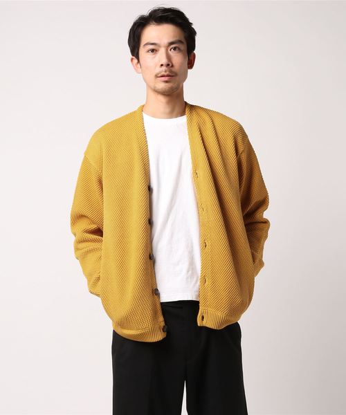 crepuscule（クレプスキュール）の「◇CREPUSCULE / クレプスキュール 別注 CARDIGAN（カーディガン/ボレロ・メンズ・ブラック/カーキ/オレンジ/マスタード・MEDIUM/SMALL）」の10枚目の写真