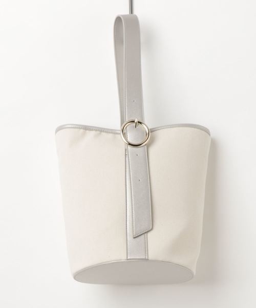 koe（コエ）の「Wフェイス2WAYキャンバスバッグ（トートバッグ・レディース・ブラック/シルバー・FREE）」の2枚目の写真