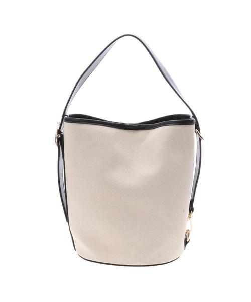 koe（コエ）の「Wフェイス2WAYキャンバスバッグ（トートバッグ・レディース・ブラック/シルバー・FREE）」の6枚目の写真