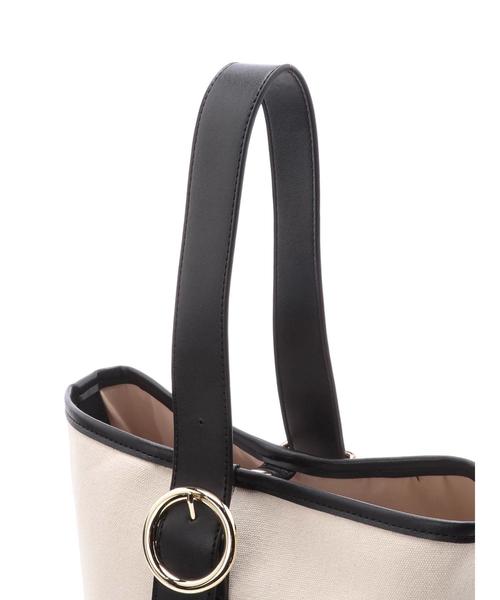 koe（コエ）の「Wフェイス2WAYキャンバスバッグ（トートバッグ・レディース・ブラック/シルバー・FREE）」の7枚目の写真