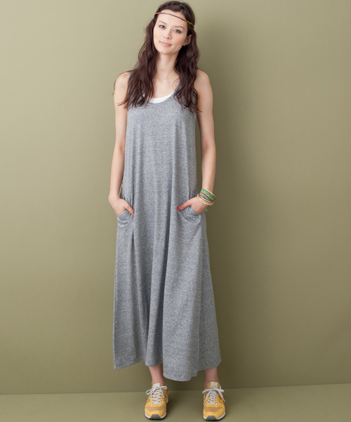 green label relaxing(グリーンレーベルリラクシング)の「■■■GC リヨセルC マキシワンピース NS(ワンピース・レディース・ブラック/グレー/ターコイズブルー/コバルトブルー/イエロー・36/38)」の1枚目の写真