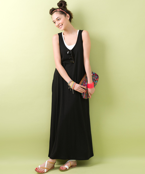 【ゆか様】green label relaxing ドレス ワンピース 黒 green label relaxing（グリーンレーベルリラクシング）の「TINY