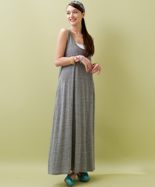 green label relaxing(グリーンレーベルリラクシング)の「■■■GC リヨセルC マキシワンピース NS(ワンピース・レディース・ブラック/グレー/ターコイズブルー/コバルトブルー/イエロー・36/38)」の18枚目の写真