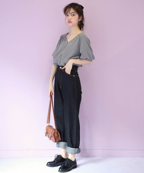 one after another NICE CLAUP（ワンアフターアナザーナイスクラップ）の「柄アソートブラウス（シャツ/ブラウス・レディース・ストライプ/ドット/チェック/オフホワイト/レッド系その他・FREE）」の11枚目の写真