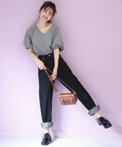 one after another NICE CLAUP（ワンアフターアナザーナイスクラップ）の「柄アソートブラウス（シャツ/ブラウス・レディース・ストライプ/ドット/チェック/オフホワイト/レッド系その他・FREE）」の17枚目の写真