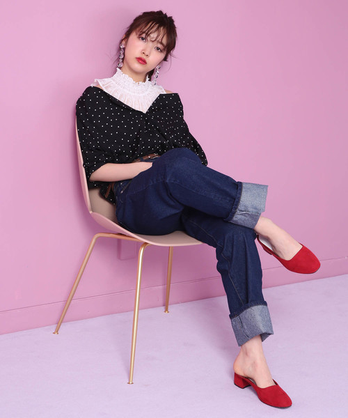 one after another NICE CLAUP（ワンアフターアナザーナイスクラップ）の「柄アソートブラウス（シャツ/ブラウス・レディース・ストライプ/ドット/チェック/オフホワイト/レッド系その他・FREE）」の22枚目の写真