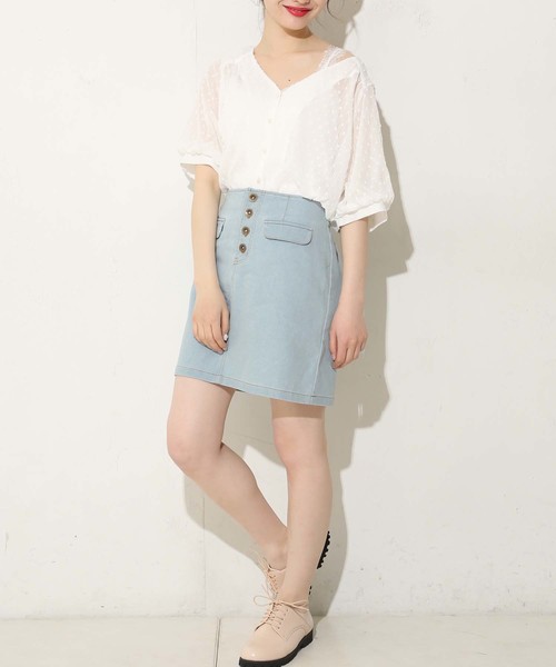 one after another NICE CLAUP（ワンアフターアナザーナイスクラップ）の「柄アソートブラウス（シャツ/ブラウス・レディース・ストライプ/ドット/チェック/オフホワイト/レッド系その他・FREE）」の6枚目の写真