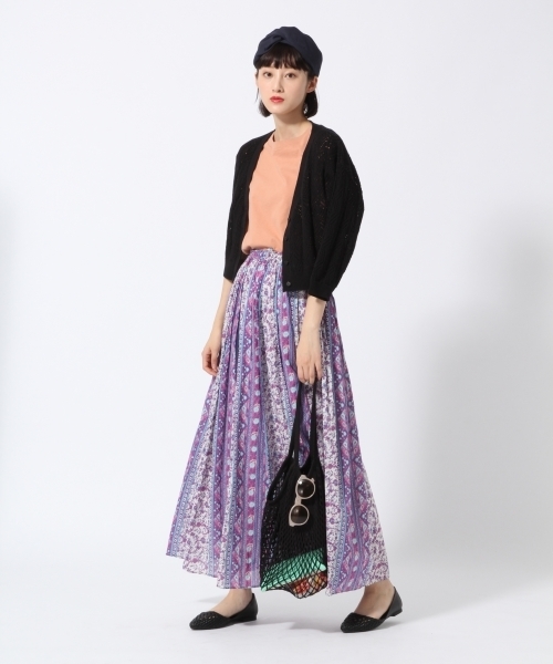 LOWRYS FARM（ローリーズファーム）の「ペイズリーマキシスカート　786673 （スカート・レディース・パープル/オレンジ・FREE）」の12枚目の写真