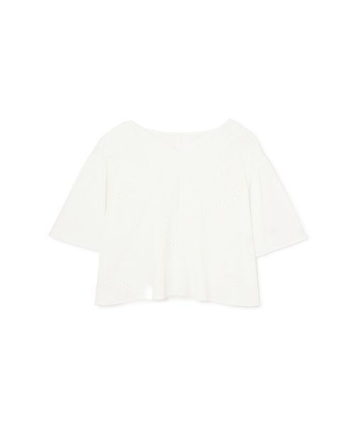 NATURAL BEAUTY BASIC（ナチュラルビューティーベーシック）の「エンブロイダリーブラウス（シャツ/ブラウス・レディース・ホワイト系その他/ネイビー/グリーン・MEDIUM）」の12枚目の写真