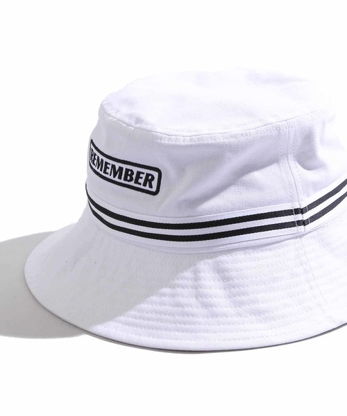 WEGO（ウィゴー）の「WEGO/ロゴラインバケットハット（ハット・レディース・ホワイト/ベージュ/ブラック・FREE）」の6枚目の写真