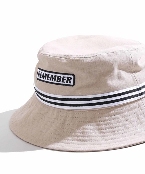 WEGO（ウィゴー）の「WEGO/ロゴラインバケットハット（ハット・レディース・ホワイト/ベージュ/ブラック・FREE）」の8枚目の写真