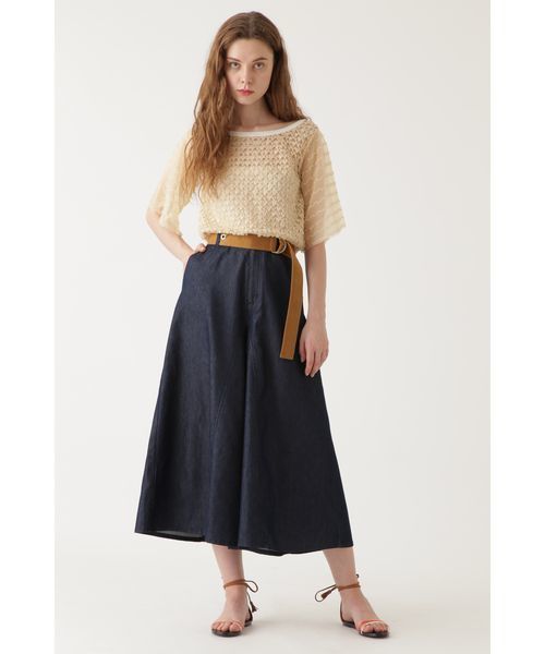 JILL STUART（ジルスチュアート）の「ミロン異素材シアーニット（ニット/セーター・レディース・ホワイト/ブラック・FREE）」の15枚目の写真