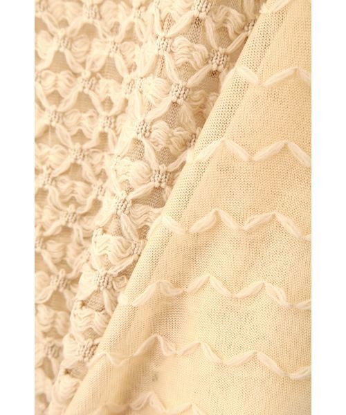 JILL STUART（ジルスチュアート）の「ミロン異素材シアーニット（ニット/セーター・レディース・ホワイト/ブラック・FREE）」の10枚目の写真