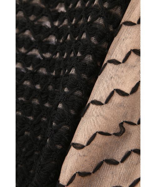 JILL STUART（ジルスチュアート）の「ミロン異素材シアーニット（ニット/セーター・レディース・ホワイト/ブラック・FREE）」の8枚目の写真