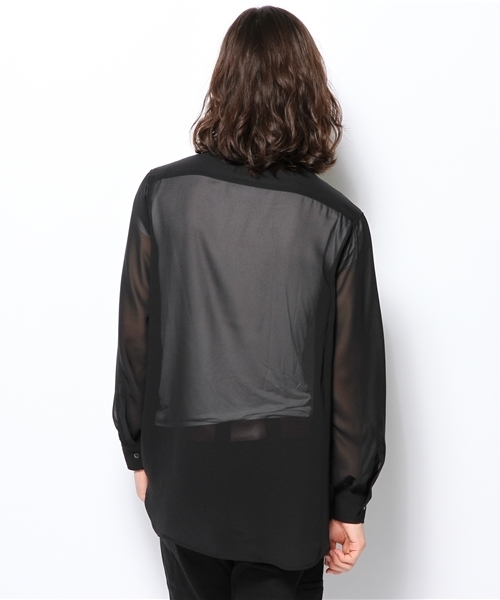 603（ロクマルサン）の「603 シフォンビックシャツ（シャツ/ブラウス・メンズ・ブラック・FREE）」の3枚目の写真