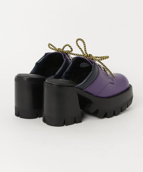 Jeffrey Campbell（ジェフリーキャンベル）の「キャタピラソール厚底ミュール（その他シューズ・レディース・ブラック/パープル系その他・38/37/35/36/39）」の3枚目の写真