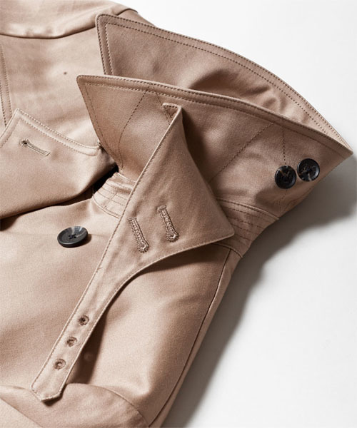 ⭐️希少⭐️ナノユニバース レザートレンチコート Mサイズ BARK TANNAGE anewdown(R) 撥水 ステンカラー コート