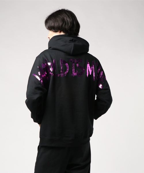 GALLIS ADDICTION（ガリスアディクション）の「GA　WORLD IS MINEﾊパーカー（パーカー・メンズ・パープル/レッド/シルバー/ゴールド・M/L）」の6枚目の写真