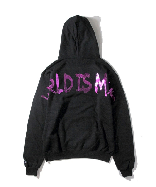 GALLIS ADDICTION（ガリスアディクション）の「GA　WORLD IS MINEﾊパーカー（パーカー・メンズ・パープル/レッド/シルバー/ゴールド・M/L）」の2枚目の写真