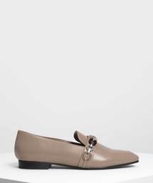 チェーンディテールローファー / Chain Detail Loafers