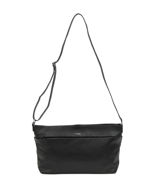 YArKA（ヤーカ）の「【YArKA/ヤーカ】real leather zip shoulder bag[Naos]/リアルレザーショルダーバッグ（ショルダーバッグ・レディース・ブラック/ブラック系・FREE）」の11枚目の写真