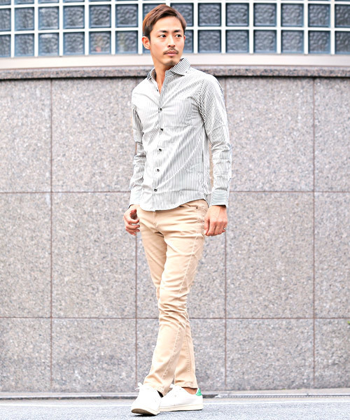 LUXSTYLE(ラグスタイル)の「ブロードホリゾンタルカラーシャツ(シャツ/ブラウス・メンズ・ブラック系その他2/ブラック/ブルー系その他/ホワイト/ブラック系その他/ブルー系その他2・M/L/XL)」の20枚目の写真