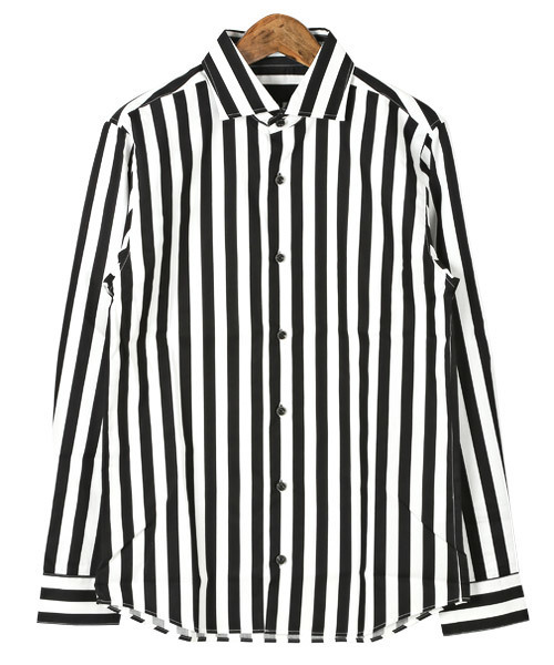 LUXSTYLE(ラグスタイル)の「ブロードホリゾンタルカラーシャツ(シャツ/ブラウス・メンズ・ブラック系その他2/ブラック/ブルー系その他/ホワイト/ブラック系その他/ブルー系その他2・M/L/XL)」の21枚目の写真