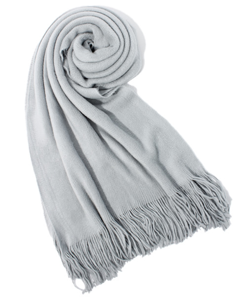 Ray BEAMS（レイビームス）の「△Ray BEAMS / 無地ストール（ストール/ショール・レディース・ホワイト系その他/グレー/ピンク/サックスブルー・ONE SIZE）」の3枚目の写真