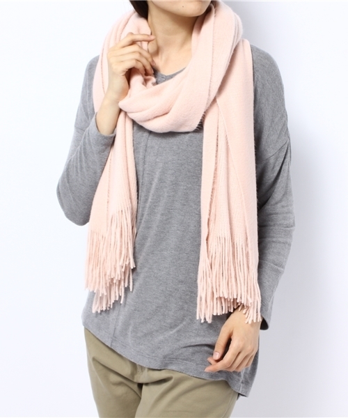 Ray BEAMS（レイビームス）の「△Ray BEAMS / 無地ストール（ストール/ショール・レディース・ホワイト系その他/グレー/ピンク/サックスブルー・ONE SIZE）」の5枚目の写真