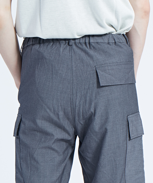 MYSELF ABAHOUSE(マイセルフアバハウス)の「【MYSELF ABAHOUSE】TRストレッチ テーパード カーゴパンツ(カーゴパンツ・メンズ・ベージュ/ネイビー/グレー・S/M/L)」の17枚目の写真