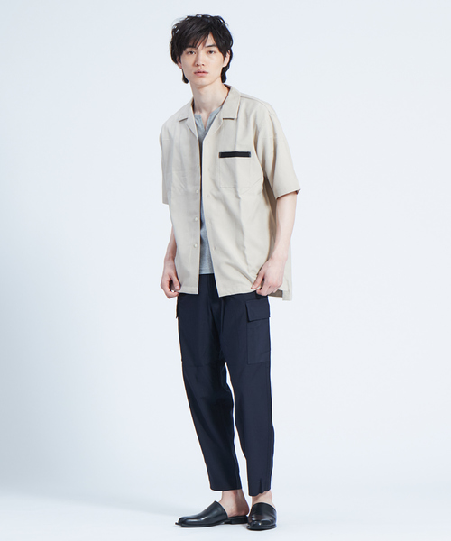 MYSELF ABAHOUSE(マイセルフアバハウス)の「【MYSELF ABAHOUSE】TRストレッチ テーパード カーゴパンツ(カーゴパンツ・メンズ・ベージュ/ネイビー/グレー・S/M/L)」の9枚目の写真